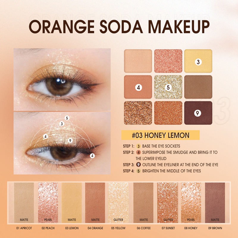SC042 9 Color Eyeshadow Pallet