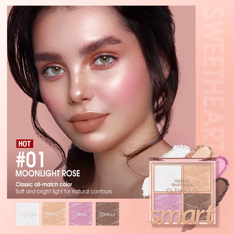 SC045 Sweetheart Highlighter Blush Palette